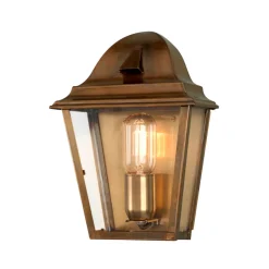 Außenleuchten Messing|Außenwandleuchten*Elstead Messing Wandleuchte IP44 Vintage Terrasse Haus Hof