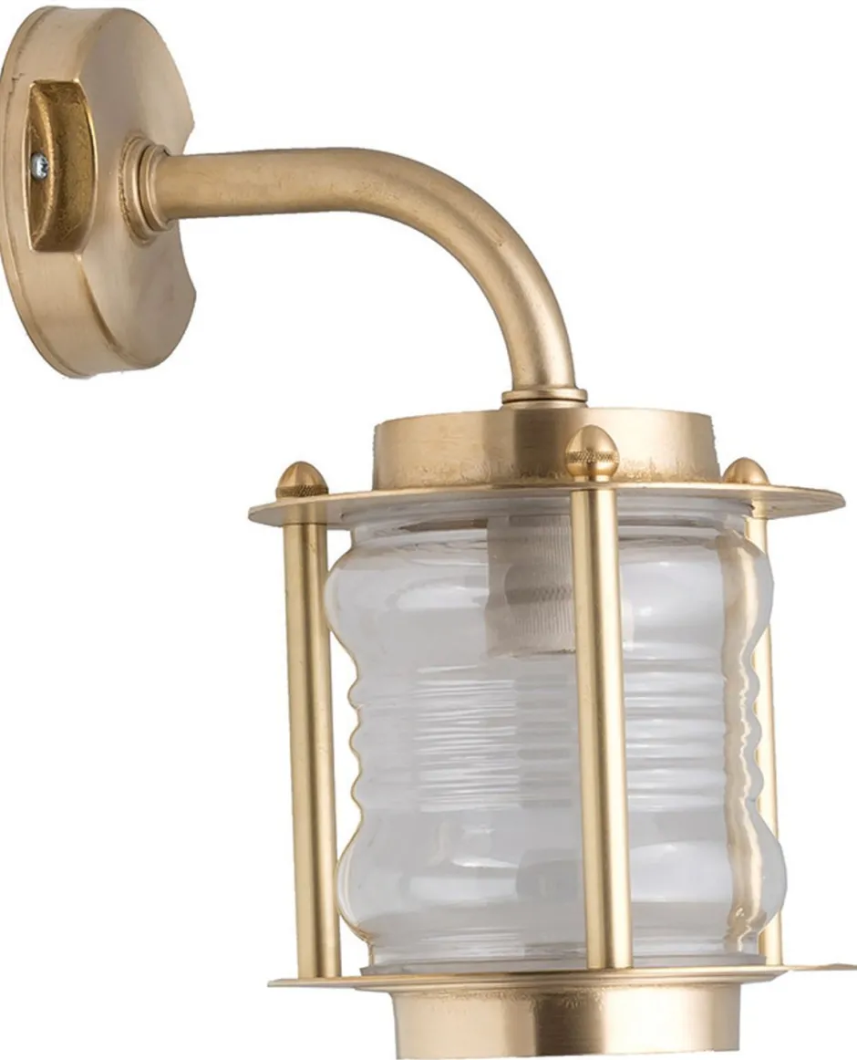 Außenleuchten Antik|Außenwandleuchten*Lido Messing Wandleuchte Maritim Außen wetterfest MYKO