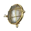 Lido Messing Wandleuchte rund IP64 Maritim SERIFOS< Rustikale Lampen|Metall Lampen
