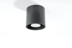 Küchenlampen|Moderne Lampen*Sollux Metall Deckenlampe Anthrazit Ø10cm H:10cm klein G9