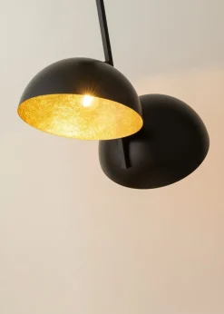 Sigma Metall Deckenlampe Loft Gold stylisch E27 Ø90 cm rund< Deckenleuchten|Wohnzimmerlampen