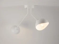 Sigma Metall Deckenleuchte Weiß 2-flmg dekorativ E27 stilvoll< Deckenleuchten|Esszimmer Lampen