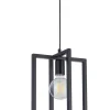Moderne Lampen|Wohnzimmerlampen*Sigma Metall Hängelampe Schwarz bis 0,8 m hängend E27 elegant