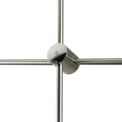 Deckenleuchten|Retro Lampen*WOFI Metall Pendelleuchte in Nickel Retro verstellbar