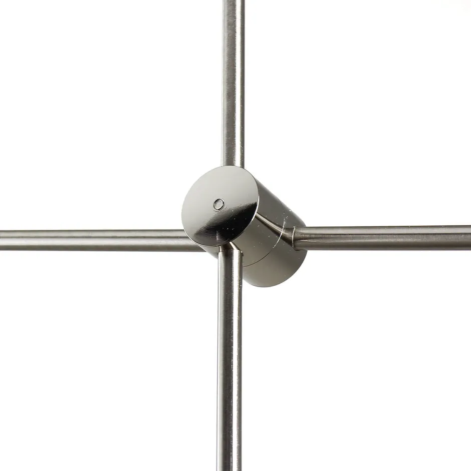 Deckenleuchten|Retro Lampen*WOFI Metall Pendelleuchte in Nickel Retro verstellbar