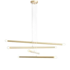 ALDEX Metall Pendelleuchte Retro in Messing E14 100 cm lang< Bürolampen|Retro Lampen