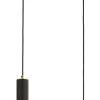Jupiter Metall Pendelleuchte Schwarz Glasschirme 2-flammig< Moderne Lampen|Glaslampen
