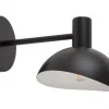 Sigma Metall Wandlampe Schwarz Weiß B:18 cm schmal E14 Modern< Wandleuchten|Küchenlampen
