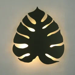 TK Lighting Metall Wandleuchte Grün 39 cm Blatt indirektes Licht< Wohnzimmerlampen|Küchenlampen