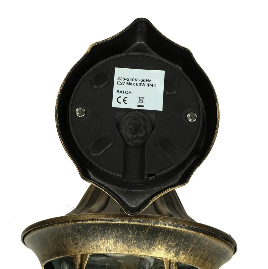 Easylight MILANO Außen Wandleuchte Gold Antik E27 rustikal< Metall Lampen|Rustikale Lampen