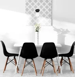 Belis Minimalistische Hängelampe Weiß Schwarz E27 Ø11 cm rund< Hängelampen|Bürolampen