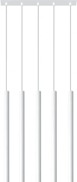 Esszimmer Lampen|Moderne Lampen*Sollux Minimalistische Hängeleuchte Weiß 4x G9 Küche Esstisch