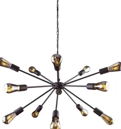 Nowodvorski Minimalistische Hängeleuchte in Schwarz Ø77cm 15-flmg< Hängelampen|Esszimmer Lampen