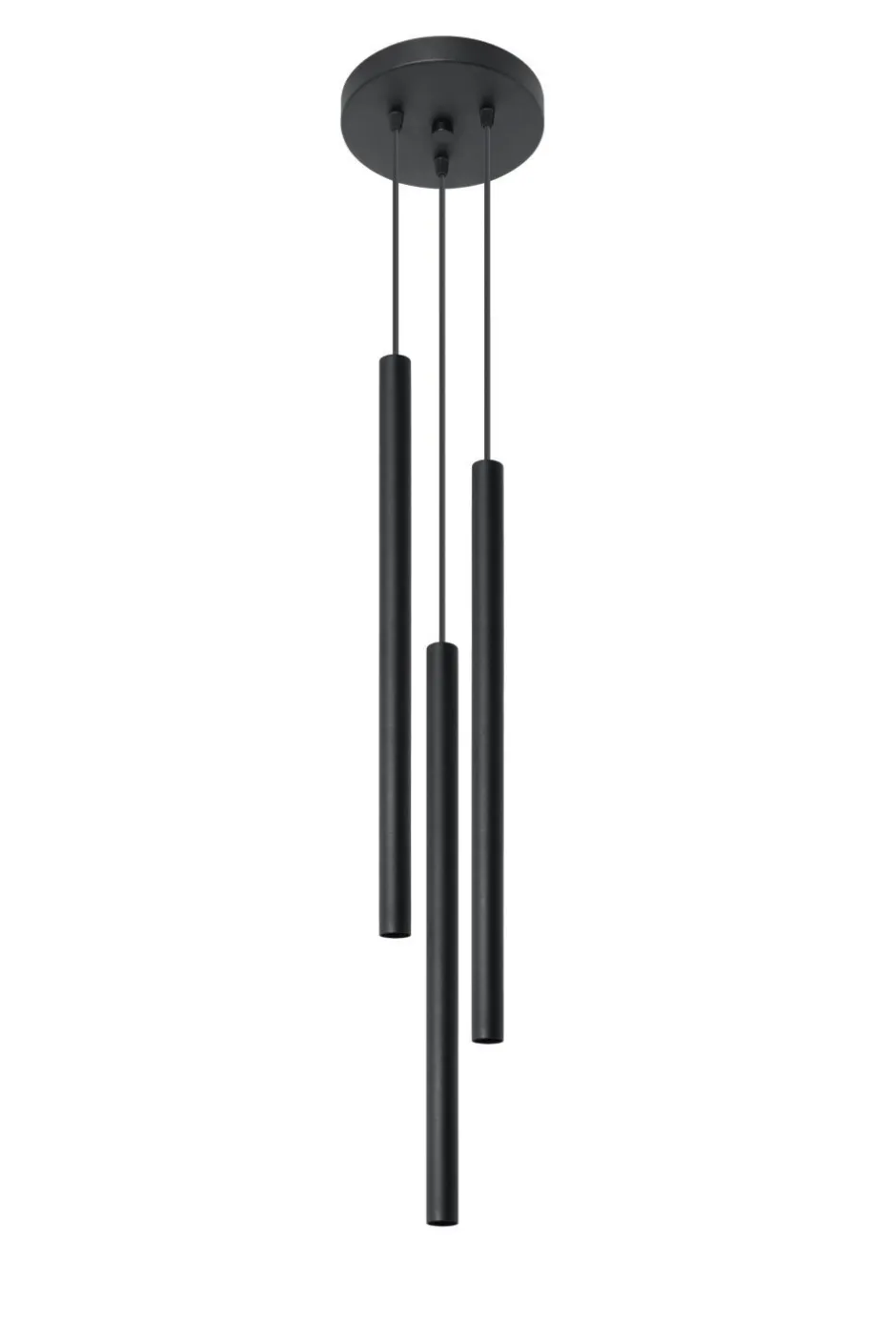 Sollux Minimalistische Hängeleuchte Schwarz Ø20cm 3x G9 PETERA< Esszimmer Lampen|Moderne Lampen