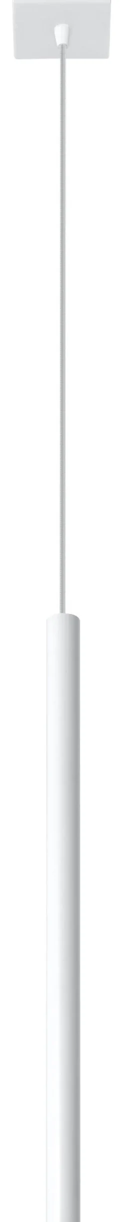 Sollux Minimalistische Pendelleuchte Weiß Ø2,5cm Küche< Esszimmer Lampen|Wohnzimmerlampen