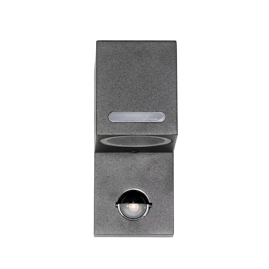 Moderne Lampen|Moderne Außenleuchten*Easylight Moderne Außenwandleuchte mit Bewegungsmelder Grau AALBORG