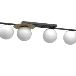 Deckenleuchten|Badezimmer Lampe*Luminex Moderne Deckenlampe Glas Metall L:89 cm E27 gemütlich