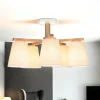 Deckenleuchten|Flurlampen*Lamkur Moderne Deckenleuchte Holz 5xE27 Skandinavisch