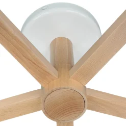 Deckenleuchten|Flurlampen*Lamkur Moderne Deckenleuchte Holz 5xE27 Skandinavisch