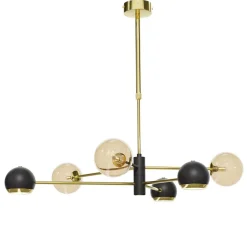 Jupiter Moderne Deckenleuchte in Gold Schwarz Bernstein G9 GU10< Deckenleuchten|Bürolampen