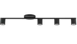 Deckenleuchten|Flurlampen*Sigma Moderne Deckenleuchte Schwarz Metall GU10 90 cm lang