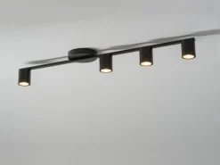 Deckenleuchten|Flurlampen*Sigma Moderne Deckenleuchte Schwarz Metall GU10 90 cm lang