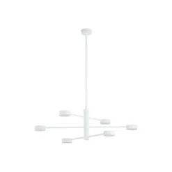 Nowodvorski Moderne Deckenleuchte Weiß drehbar H:85cm 6-flammig< Deckenleuchten|Bürolampen