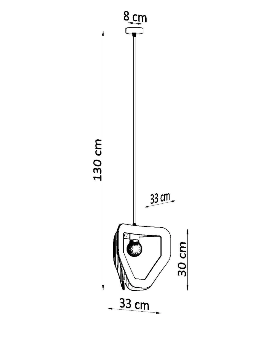 Hängelampen|Wohnzimmerlampen*Sollux Moderne Hängelampe Metall Schwarz verstellbar E27