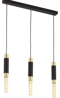 Moderne Lampen|Wohnzimmerlampen*Jupiter Moderne Hängelampe Metall 3-flammig E27 66cm lang
