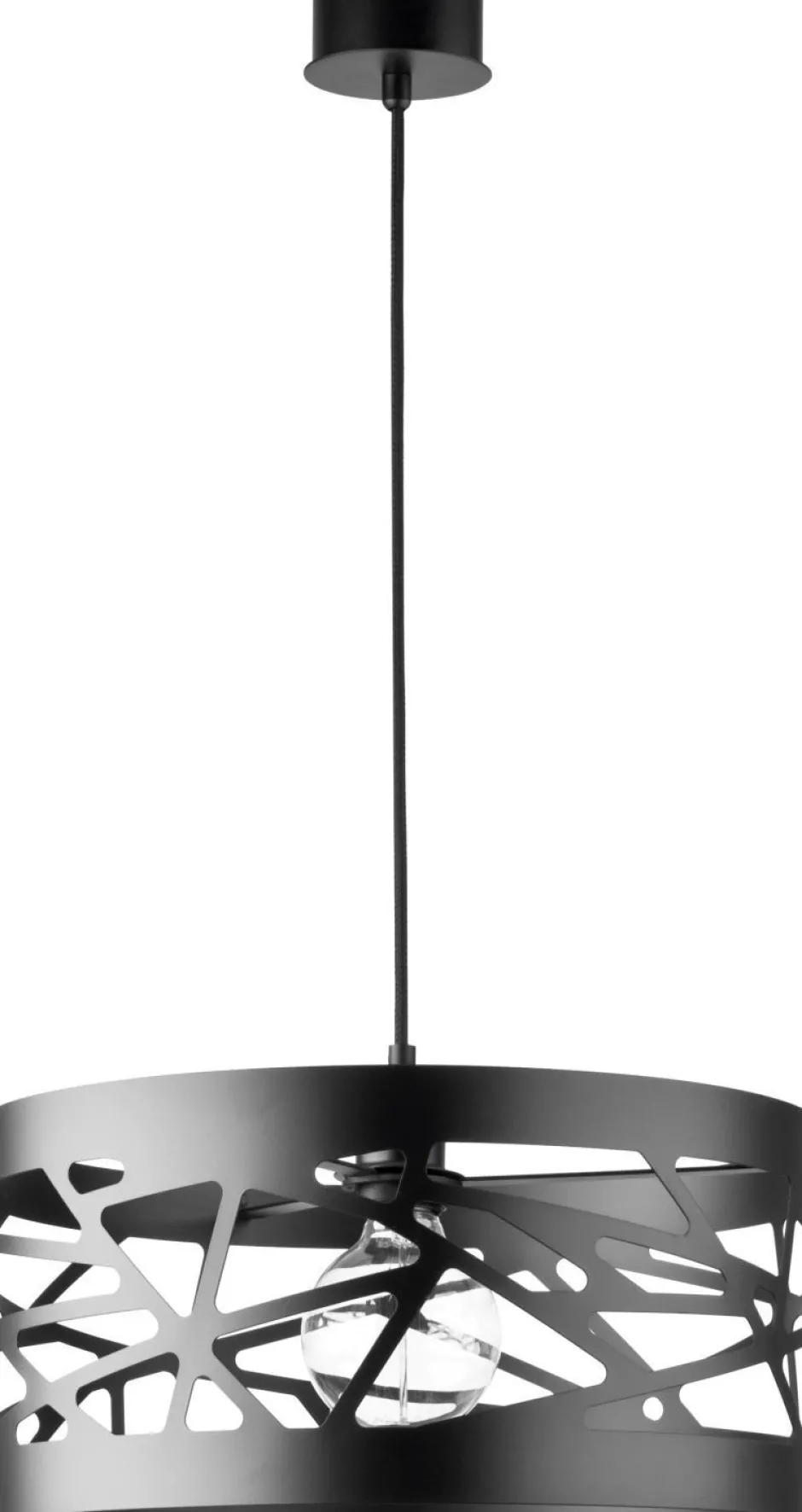 Sigma Moderne Hängelampe Schwarz Ferva offener Schirm< Hängelampen|Moderne Lampen