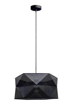 Wohnzimmerlampen|Stofflampen*Belis Moderne Hängelampe Stoff blendarm E27 L:70 Schwarz