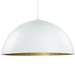 Hängelampen|Esszimmer Lampen*Sigma Moderne Hängeleuchte Weiß Gold Ferra