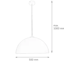 Hängelampen|Esszimmer Lampen*Sigma Moderne Hängeleuchte Weiß Gold Ferra