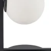Tischlampen|Kugellampen*Sigma Moderne Nachttischleuchte Schwarz Glas G9 27 cm klein