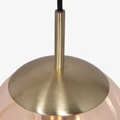 Steinhauer Moderne Pendelleuchte Glas in Bernstein E27 Ø20 cm rund< Hängelampen|Esszimmer Lampen