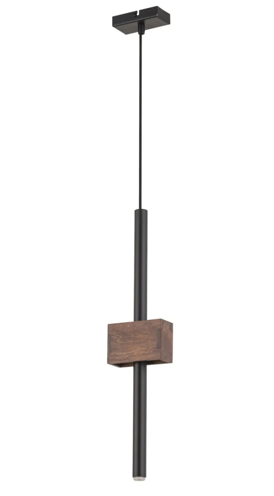 Hängelampen|Moderne Lampen*Sigma Moderne Pendelleuchte Metall Holz Schwarz G9 wohnlich