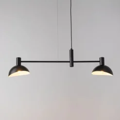 Sigma Moderne Pendelleuchte Schwarz Weiß Metall E14 bis 0,7 m< Moderne Lampen|Designerlampen