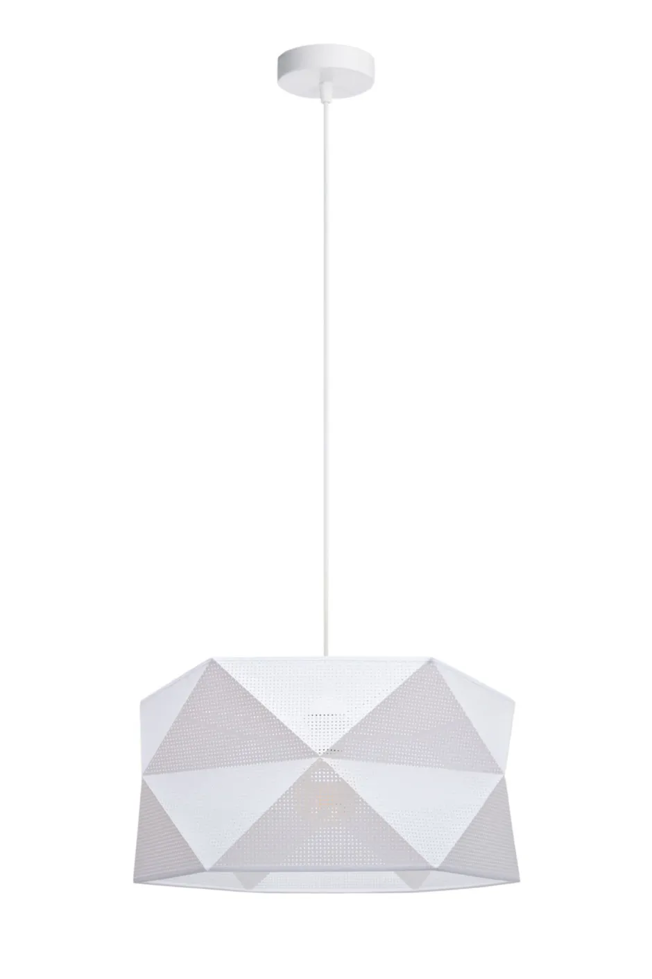 Belis Moderne Pendelleuchte Stoff blendarm E27 L:70 Weiß Gold< Hängelampen|Bürolampen