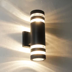 Moderne Lampen|Fassadenstrahler*Nowodvorski Moderne runde Außenwandlampe