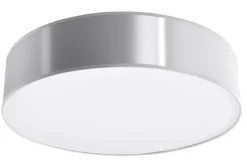 Deckenleuchten|Flurlampen*Sollux Moderne runde Deckenleuchte Deckenlampe in Grau