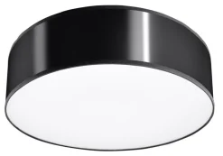 Deckenleuchten|Flurlampen*Sollux Moderne runde Deckenleuchte ATIS in Schwarz