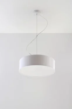 Sollux Moderne runde Pendelleuchte ATIS in Weiß< Hängelampen|Esszimmer Lampen