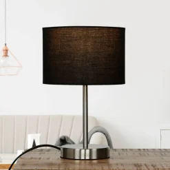 Stofflampen|Moderne Lampen*Trio Reality Moderne runde Tischleuchte