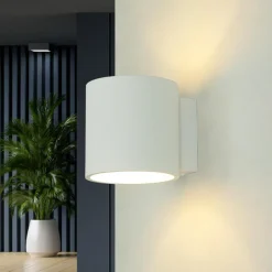 Flurlampen|Küchenlampen*Sollux Moderne runde Wandleuchte RODA Weiß