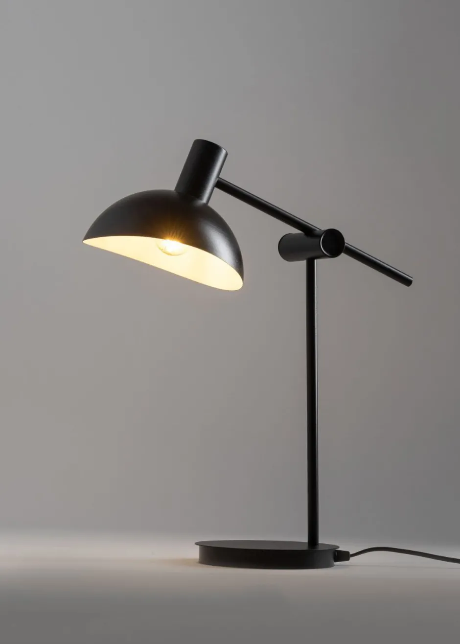 Tischlampen|Bürolampen*Sigma Moderne Schreibtischleuchte Schwarz Weiß 45 cm flexibel