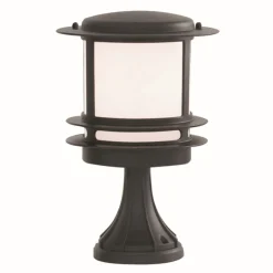 Außenleuchten Antik|Gartenlaternen*Searchlight Moderne Sockelleuchte in schwarz