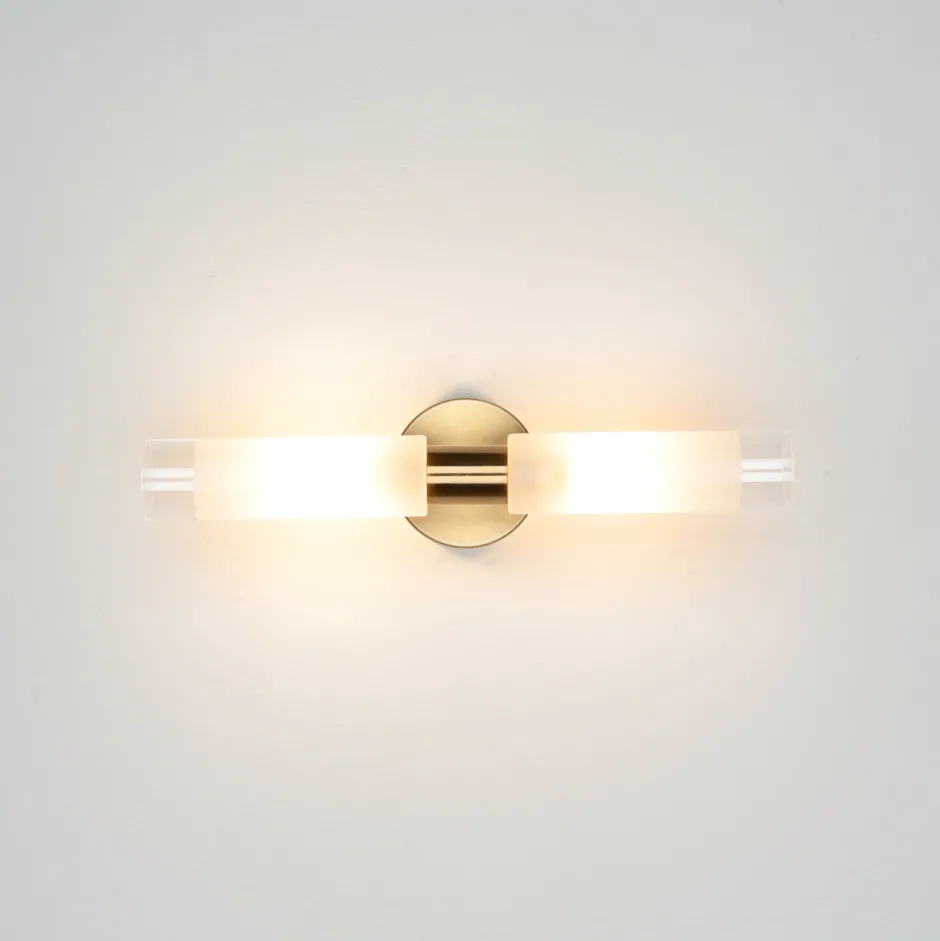 Flurlampen|Glaslampen*Easylight Moderne Spiegelleuchte in Messing DAVILA