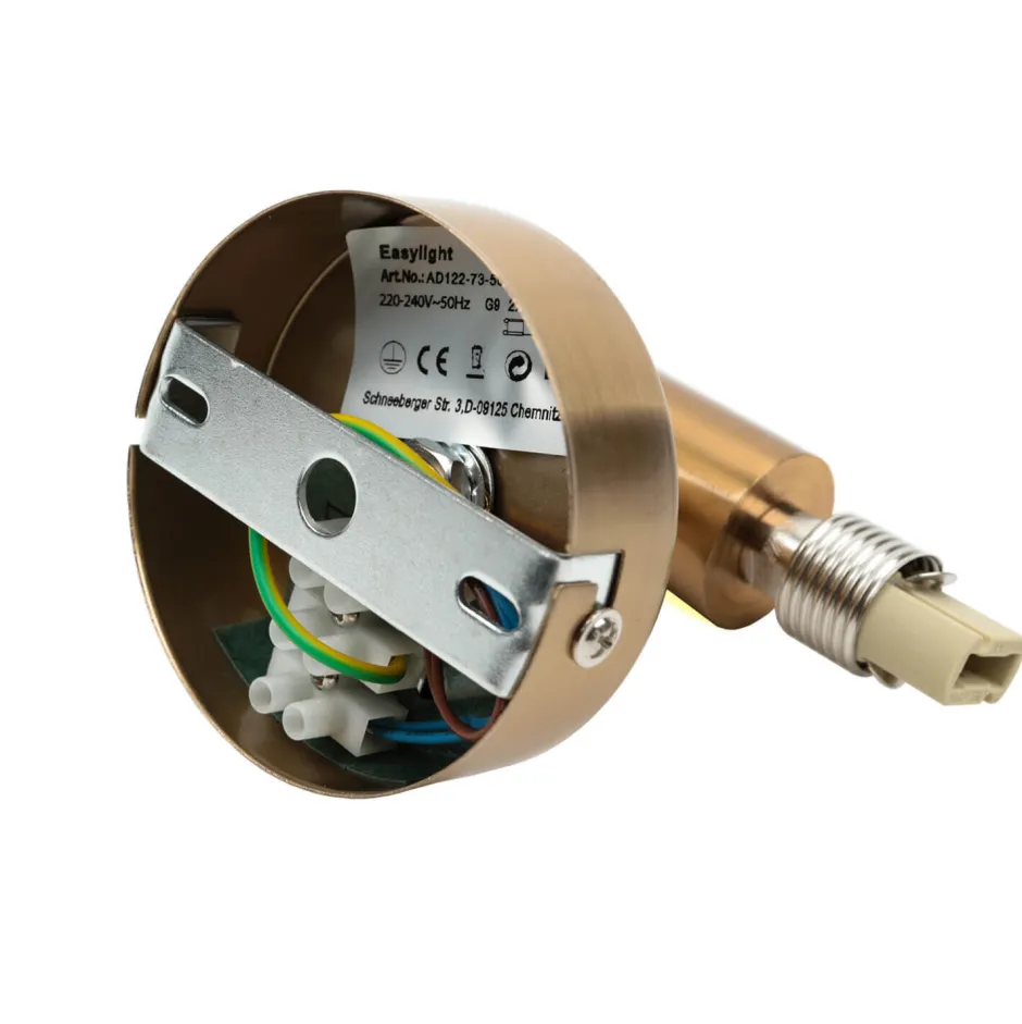 Flurlampen|Glaslampen*Easylight Moderne Spiegelleuchte in Messing DAVILA