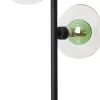 Wohnzimmerlampen|Glaslampen*Eco-Light Moderne Tischlampe Glas Kugeln Grün Bernstein G9 48 cm