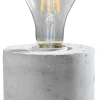 Moderne Lampen|Wohnzimmerlampen*Sollux Moderne Tischleuchte Beton H:10cm Modern rund JAZLEAN
